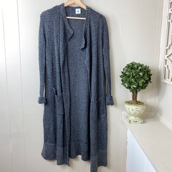 CAbi Sweaters - Cabi Dark Gray Lara Duster Knit Cardigan Size X-Small
